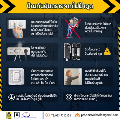 8 วิธีป้องกันและหลีกเลี่ยงอันตรายจากไฟดูด⚠️